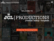 Tablet Screenshot of jclproductions.ca